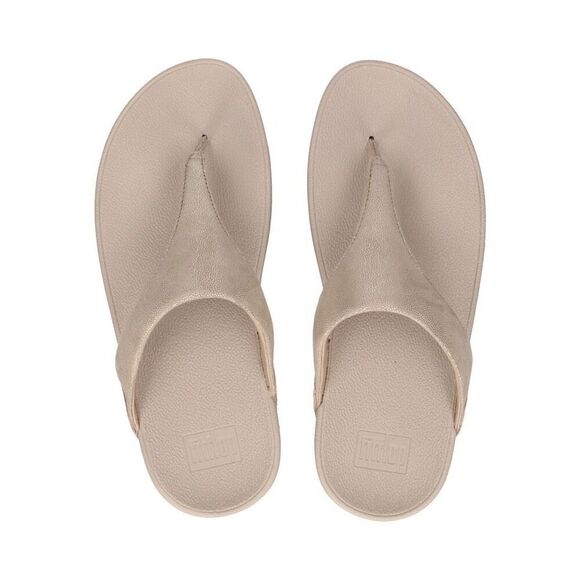 FitFlop Womens Minimalist Lulu Toe Post Sandal Gold Metallic Size 9 - Picture 2 of 9